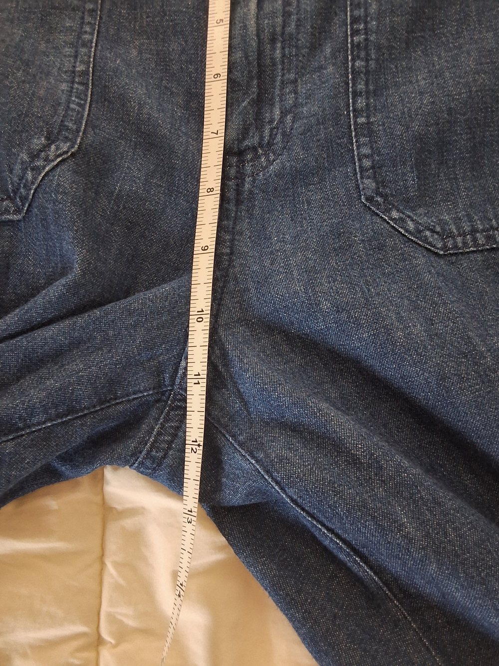J. Crew Blue Lightweight Denim Drawstring Waist Pants - Picture 8 of 12